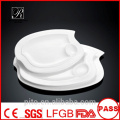 P&T porcelain factory divided plates, serving plates, display plates